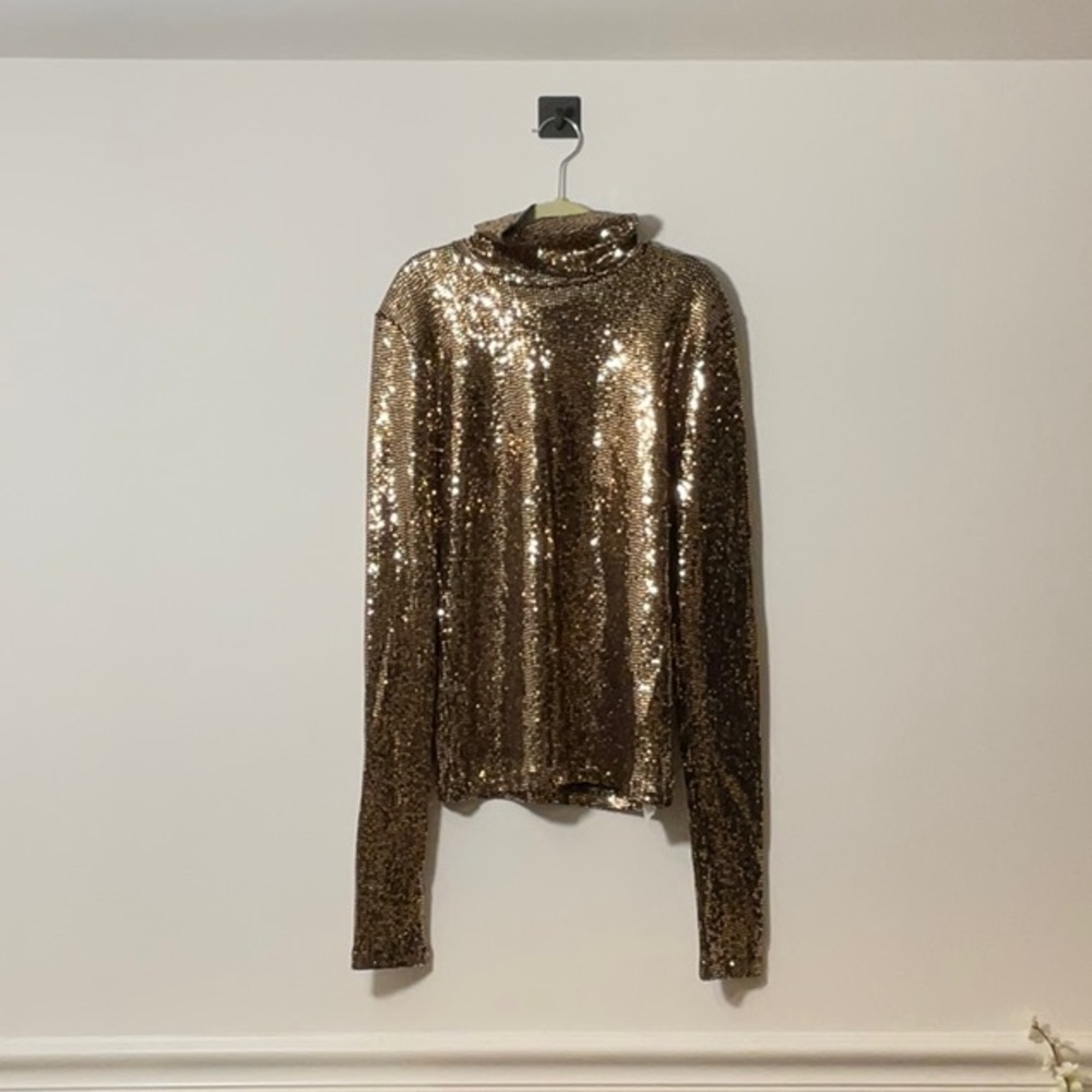 Gold Sequin Blouse
